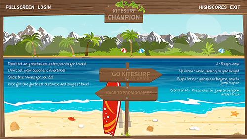 Kitesurf Champion game screen